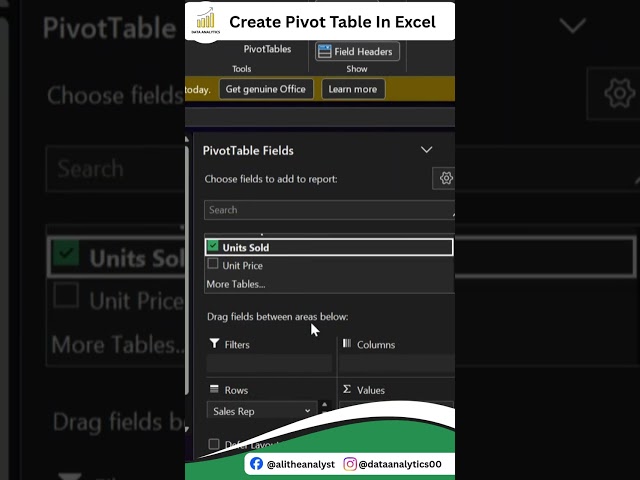 Struggling to analyze large data in Excel? Pivot Tables make it incredibly easy.