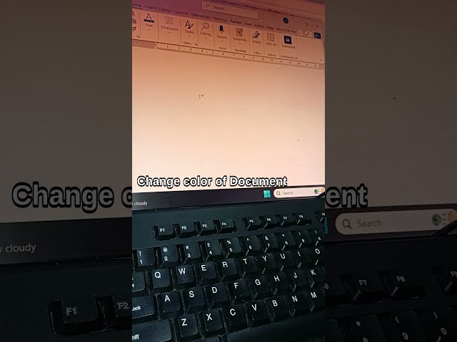 Change the Page Color in Microsoft Word