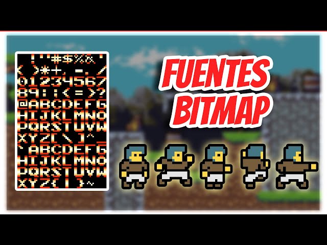 🎮 Fuentes Bitmap para Juegos HTML5 con Atlas de Texturas (JavaScript)