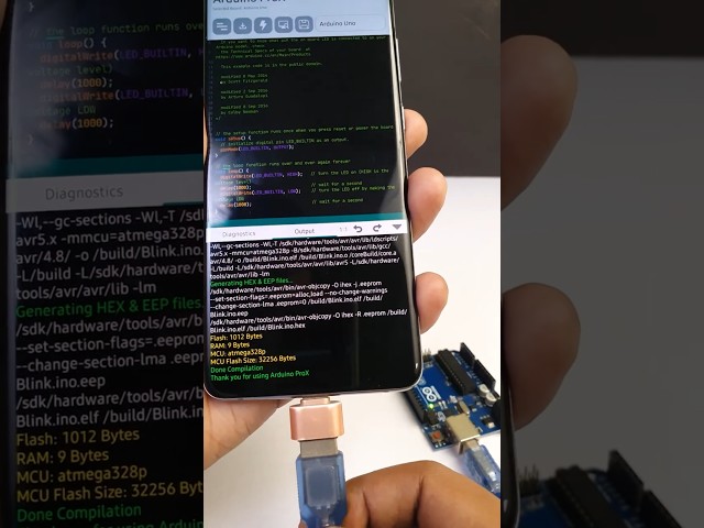 Program Arduino Without Laptop! 💻 👩‍💻 #arduinodroid #arduino #arduinoprogramming