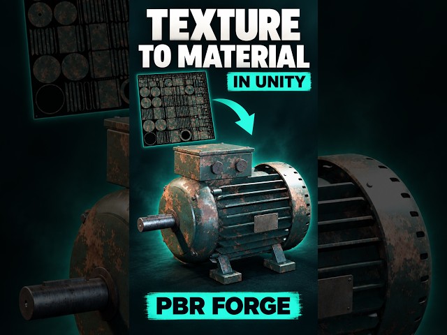 One Texture → PBR Material in Unity | PBR Forge #gamedev #pbr #unity