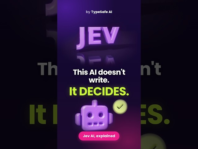 Jev AI Explained: The AI That Decides, Not Writes 🤯 #shorts #ai