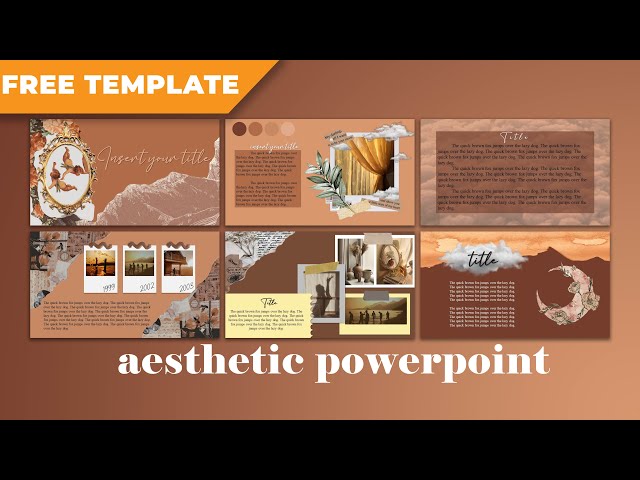 How to Make Aesthetic Powerpoint Design [ FREE TEMPLATE ]