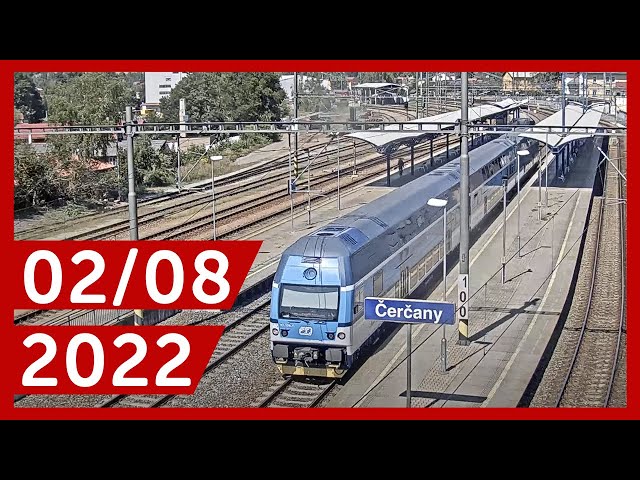 Trainspotting at Train Station in Čerčany, Czech Republic | 02/08/2022