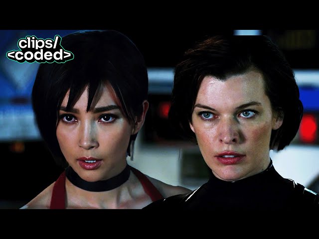 resident evil: retribution (2012) – new york simulation fight: alice & ada vs. axemen