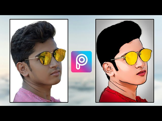 VECTOR ART Editing In Picsart App | Create Cartoon Illustator Effect | Photo To Cartoon Effect Hindi