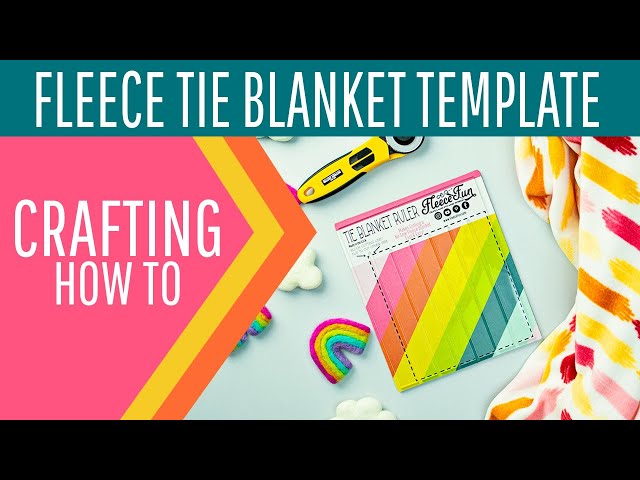 No Sew Fleece Tie Blanket Ruler Instructions
