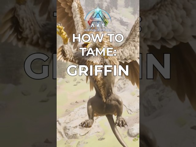How to Tame a Griffin in Ark Survival Ascended #ark #arksurvivalevolved #tutorial