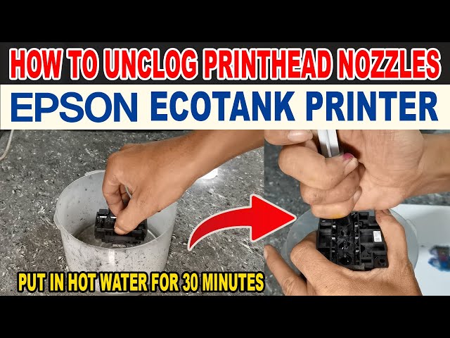HOW TO UNCLOG EPSON PRINT HEAD NOZZLES | MANUAL CLEANING PROCEDURE.