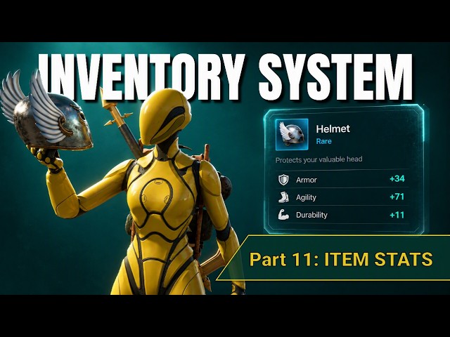 Data Driven Inventory System (Part 11: ITEM STATS) | Unreal Engine 5