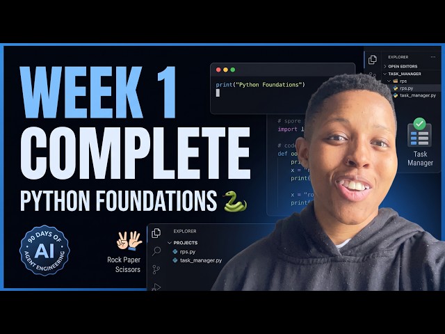 Week 1 of 90: Going Back to Python Fundamentals as an AI Engineer