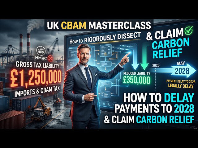 UK CBAM Masterclass: How to Delay Payments to 2028 & Claim Carbon Relief
