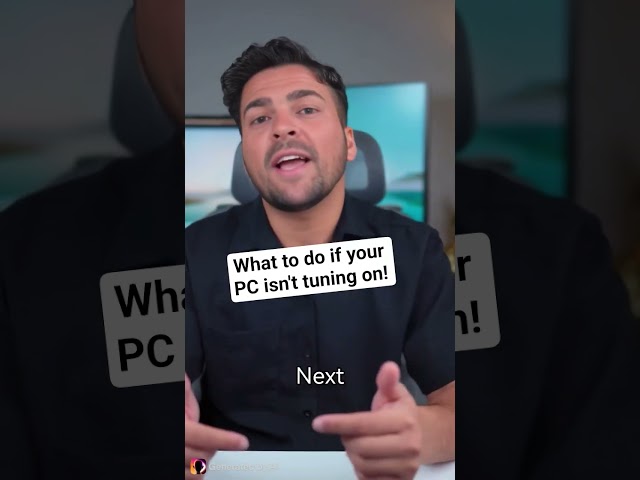 David Jenner's guidance on what to do if your computer isn't turning on. #HelpDesk #ITSupport