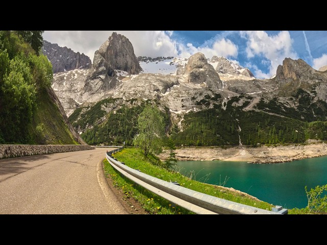 🚴‍♂️ Bike Tour | The Queen of the Dolomites: Epic Climb to Passo Fedaia | 4K