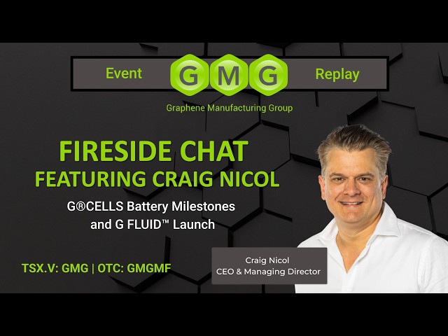 GMG Fireside Chat: G®CELLS Battery Milestones and G®FLUID Launch  (September 17th)