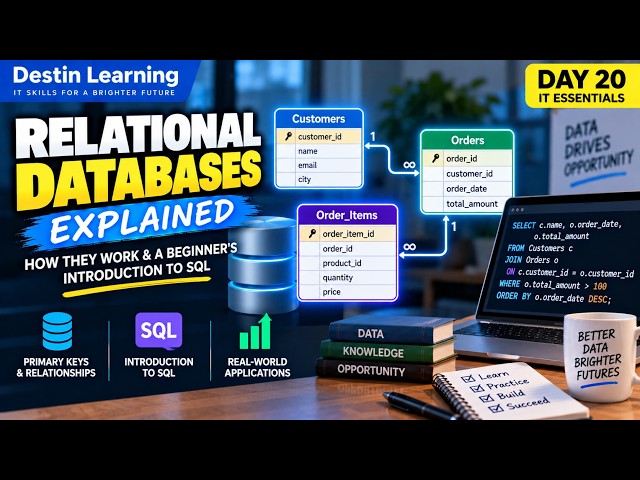 Relational Databases Explained for Beginners: Keys, Relationships & SQL