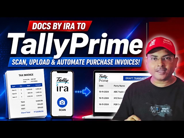 Docs by Ira to TallyPrime: Scan, Upload & Automate Purchase Invoices | Tally Ira to TallyPrime