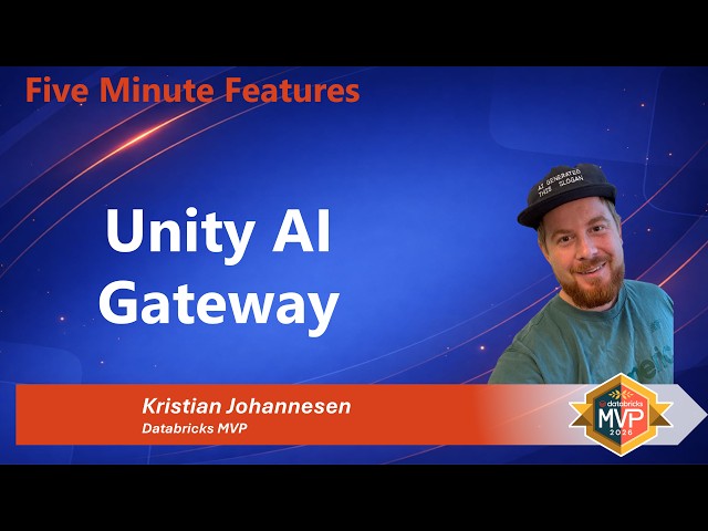 Databricks 5 Minute Features: Unity AI Gateway