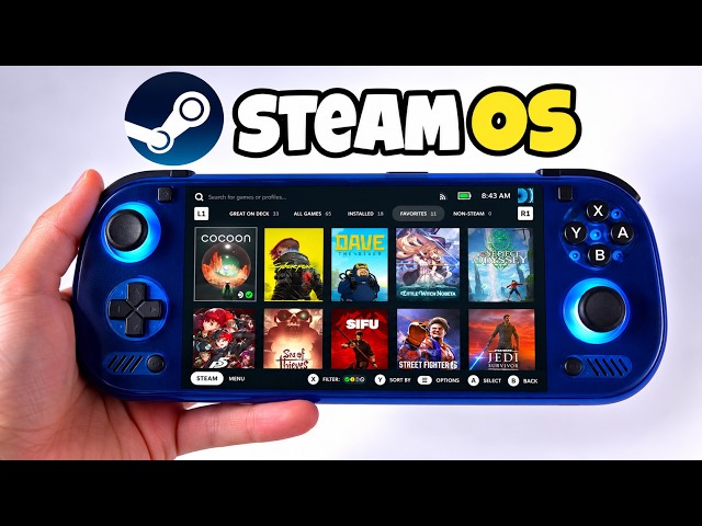 Turn your ANDROID CONSOLE into a STEAM DECK with STEAM OS