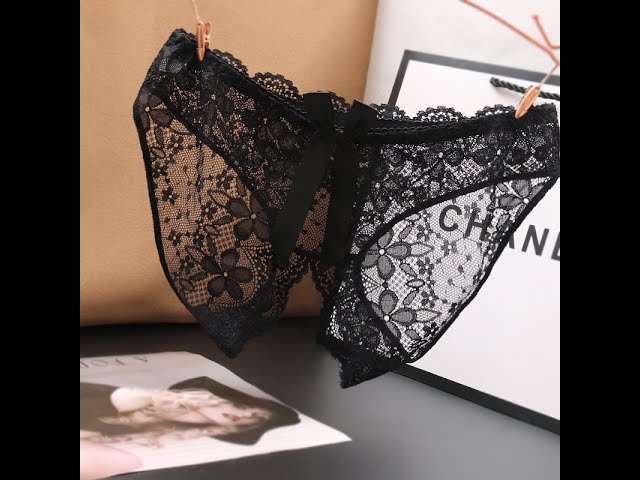 Crotch Opening Underwear Low Waist
