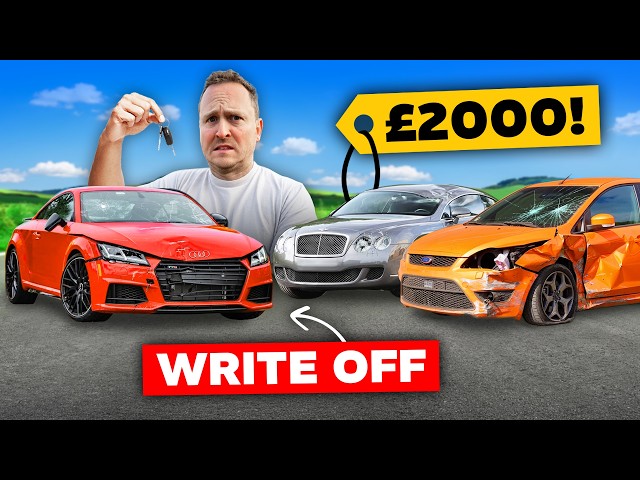 £2000 CRASHED Car Challenge!