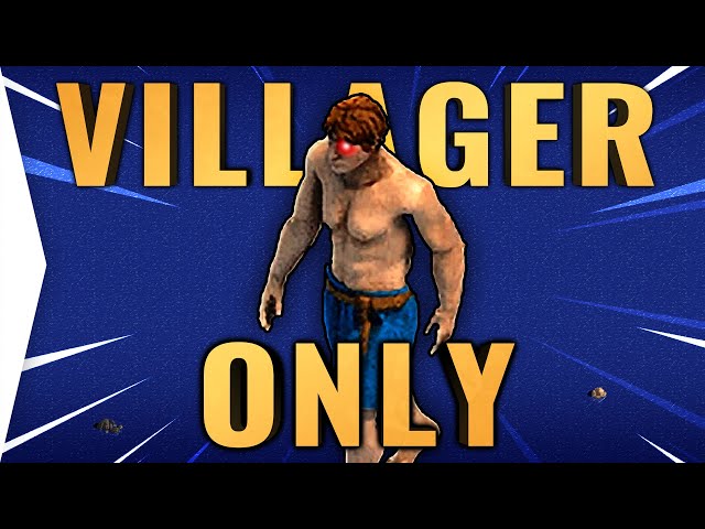 Can You Beat Age Of Empires 1 With ONLY Villagers?