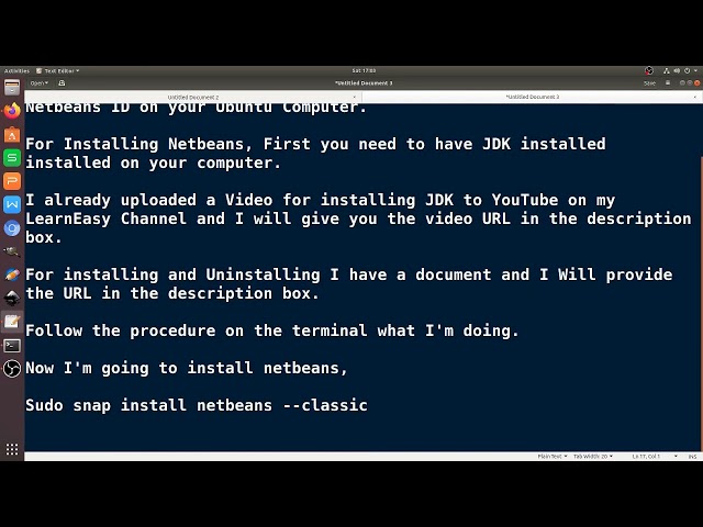 How to Install and Uninstall Apache Netbeans IDE on your Ubuntu computer | LearnEasy | 2022