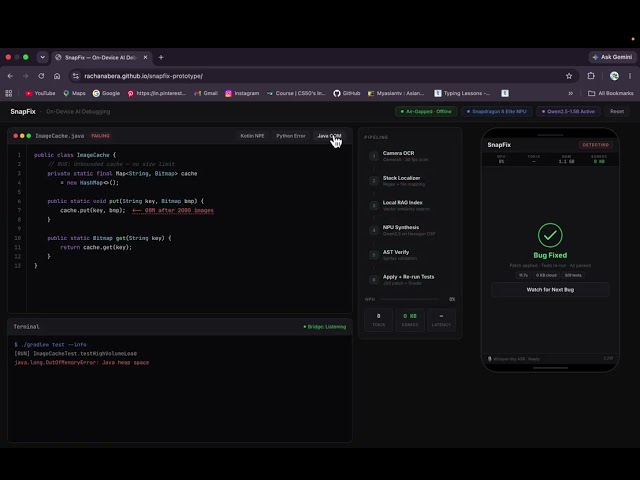 SnapFix: Continuous Phone-Based AI Debugging & Autonomous Laptop Repair