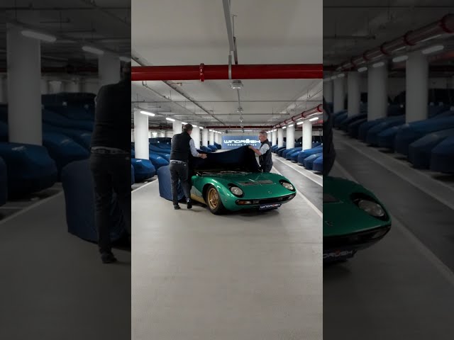 Uncovering A Miura SV 🇮🇹 #lamborghinimiura #miurasv #classiccarstorage #rarecars
