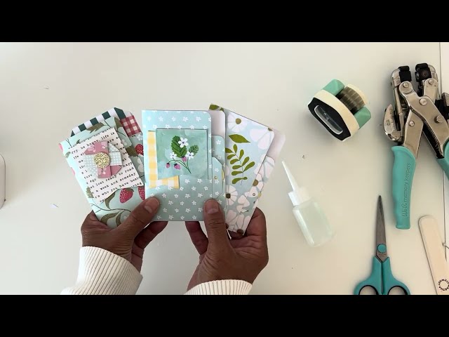 Simple Mini Folder | Single Sided Paper | TUTORIAL 
