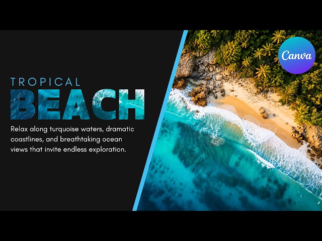 Simple Presentation Animation in Canva | Cutout Text Tutorial