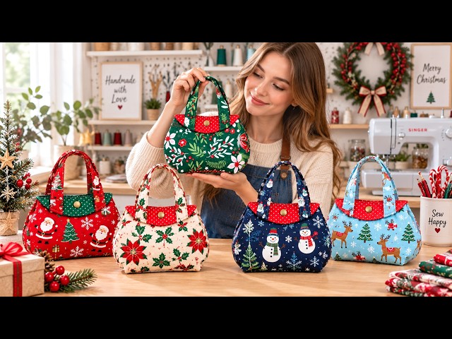 Sew This Before Christmas! 🎁🎄 The Cutest Gift Bag Ever