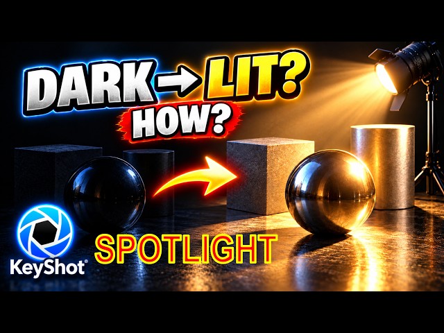 KeyShot Spotlight Tutorial : How to Add and Control Spotlights for Better Renders
