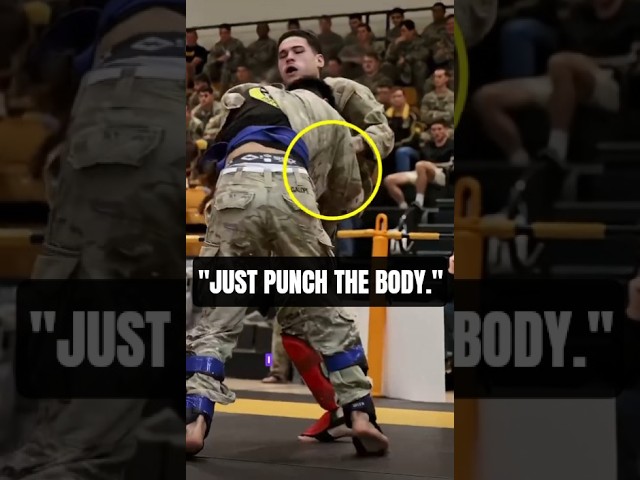 Yeah, “Just Punch the Body” in a Muay Thai Clinch 😂