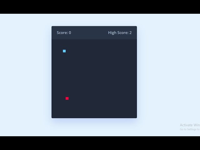 Snake game using html css and javascript