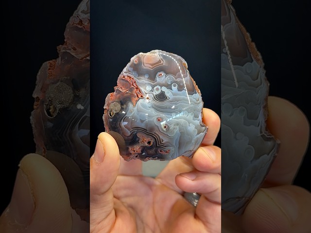 One of the most beautiful Botswana agates I’ve ever polished!