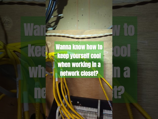 Using ICE in a network closet! #techsupport #networking #ice