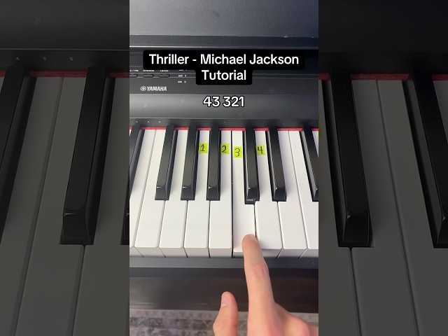 Thriller - Michael Jackson Piano Tutorial #easy #piano #tutorial