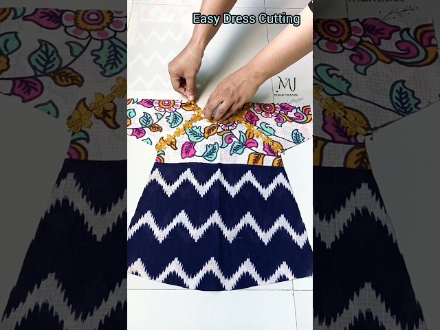 5 Years Girl Frock Cutting & Sewing | Beautiful Kids Dress Making Tutorial | Easy Frock Design