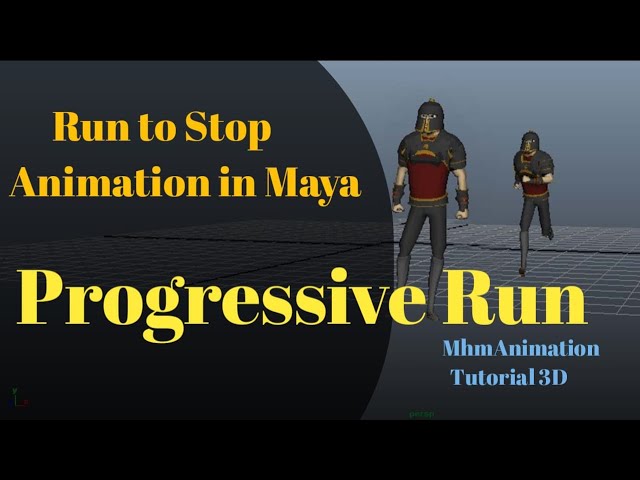 Run To Stop Animation in Maya Class_10