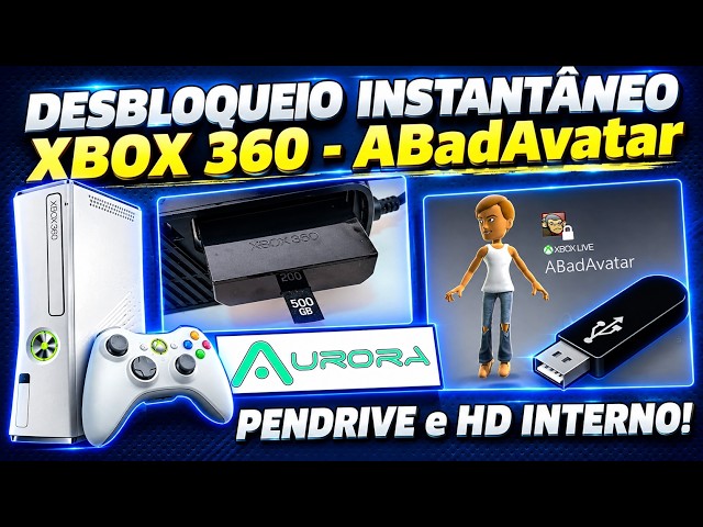 ABADAVATAR 1.3 BETA - DESBLOQUEIO INSTANTÂNEO PARA O XBOX 360! AGORA COM SUPORTE A HD INTERNO!!