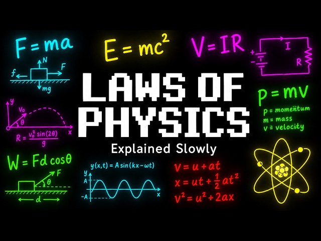 Literally Everything About The Laws of Physics Explained Slowly (For Sleep)