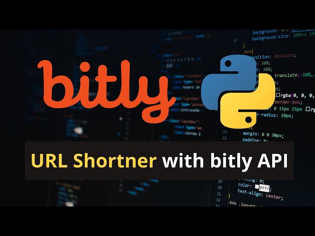 Build URL Shortner in 5 min with Bitly API & Python | Bitly API | Python