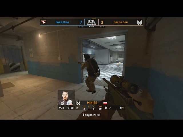 BEST of CS:GO #8 - MINISE HIGH IQ FAKE JUMP - FaZe Clan vs devils one   ESL PRO League S9