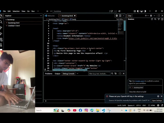 Wen System and Technologies: Making a responsive website using HTML,CSS,JavaScript,and Bootstrap 