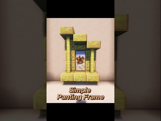 Simple Painting Frame 🖼️ #minecraft #shorts