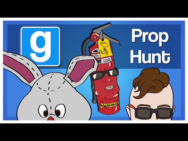 Gmod Prop Hunt Funny Moments: The Tumor Bunny, Brock and his Bicycle & Cheating with Intelligence!