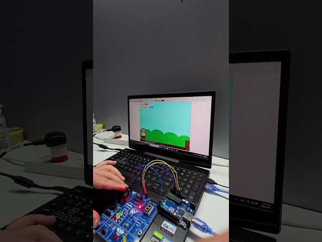 This Button Controls a Full Game 😱 | Arduino + PictoBlox @STEMpedia @Arduino @akramslab