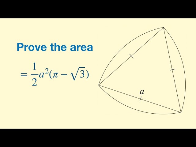 Reuleaux Triangles - GCSE Higher extension