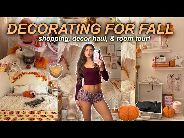 COZY FALL ROOM MAKEOVER 🍁 shop & decorate with me for fall!